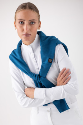 Equiline V-hals Pullover Donna Blauw kopen? - comfortabel Equiline V-hals Pullover Donna Blauw kopen? - comfortabel