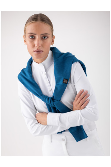 Equiline V-hals Pullover Donna Blauw kopen? - comfortabel Equiline V-hals Pullover Donna Blauw kopen? - comfortabel
