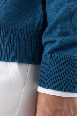 Equiline V-hals Pullover Donna Blauw kopen? - comfortabel Equiline V-hals Pullover Donna Blauw kopen? - comfortabel