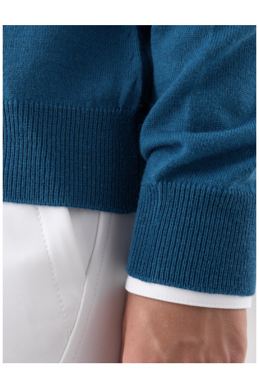 Equiline V-hals Pullover Donna Blauw kopen? - comfortabel Equiline V-hals Pullover Donna Blauw kopen? - comfortabel