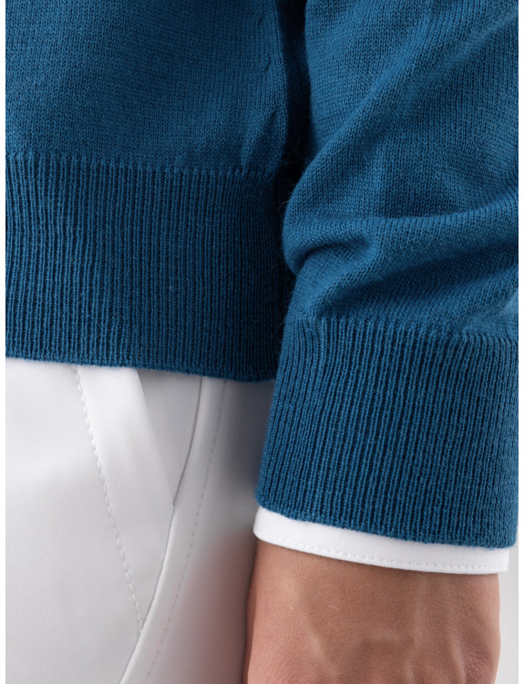 Equiline V-hals Pullover Donna Blauw kopen? - comfortabel Equiline V-hals Pullover Donna Blauw kopen? - comfortabel