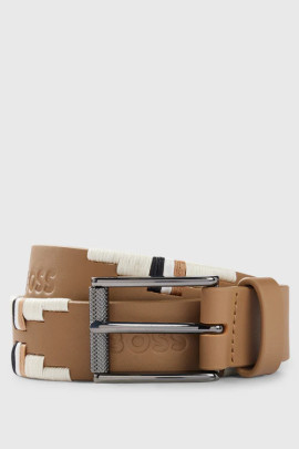 BOSS EQUESTRIAN Polo Belt Signature Camel buy? - handmade
