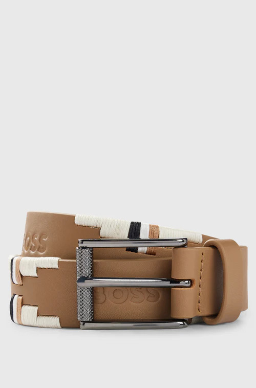 BOSS EQUESTRIAN Polo Riem Signature Camel kopen? - handgemaakt BOSS EQUESTRIAN Polo Riem Signature Camel kopen? - handgemaakt