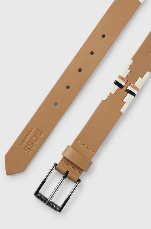 BOSS EQUESTRIAN Polo Riem Signature Camel kopen? - handgemaakt BOSS EQUESTRIAN Polo Riem Signature Camel kopen? - handgemaakt