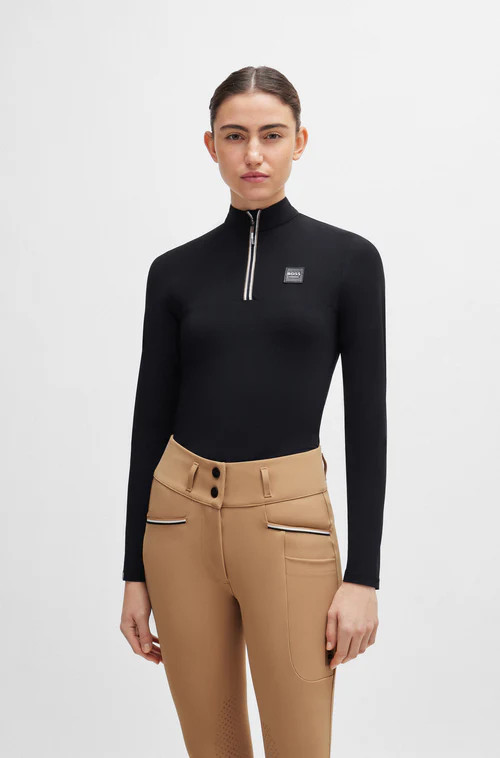 BOSS Equestrian Trainingsshirt Frances Zwart kopen? - verkrijgbaar BOSS Equestrian Trainingsshirt Frances Zwart kopen? - verkrijgbaar