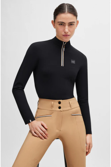 BOSS Equestrian Trainingsshirt Frances Zwart kopen? - verkrijgbaar BOSS Equestrian Trainingsshirt Frances Zwart kopen? - verkrijgbaar
