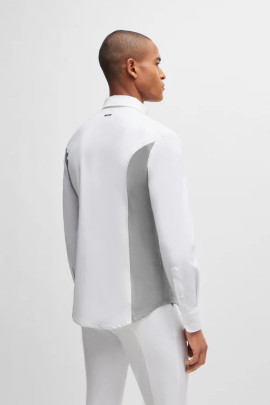 BOSS Equestrian Wedstrijdshirt Norman Grijs kopen? - klassiek BOSS Equestrian Wedstrijdshirt Norman Grijs kopen? - klassiek