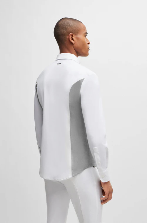 BOSS Equestrian Wedstrijdshirt Norman Grijs kopen? - klassiek BOSS Equestrian Wedstrijdshirt Norman Grijs kopen? - klassiek