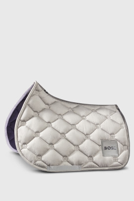 Ridershouse:BOSS EQUESTRIAN Jumping Saddle Pad velvet - color black