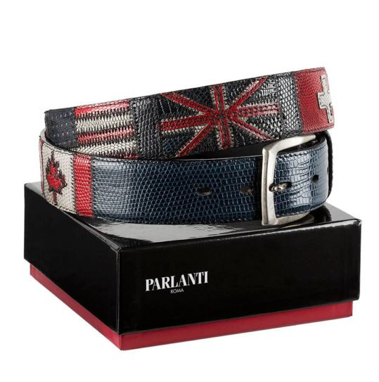 Parlanti Lizard Flags belt