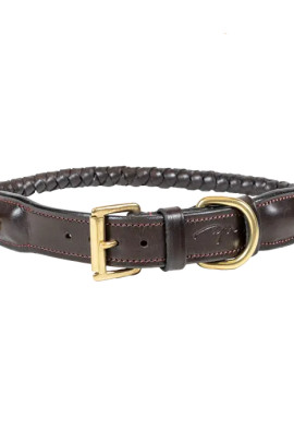 Dyon Gevlochten Leren Halsband Bruin - Iets voor jou? Dyon Gevlochten Leren Halsband Bruin - Iets voor jou?
