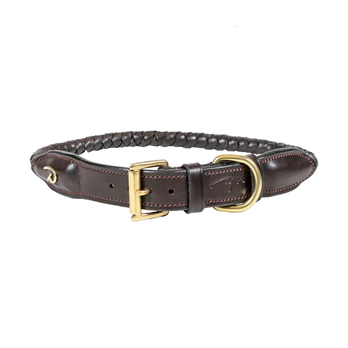 Dyon Gevlochten Leren Halsband Bruin - Iets voor jou? Dyon Gevlochten Leren Halsband Bruin - Iets voor jou?