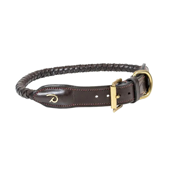 Dyon Gevlochten Leren Halsband Bruin - Iets voor jou? Dyon Gevlochten Leren Halsband Bruin - Iets voor jou?