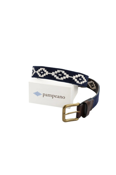 Pampeano Polo Belt Confianza Navy Suede