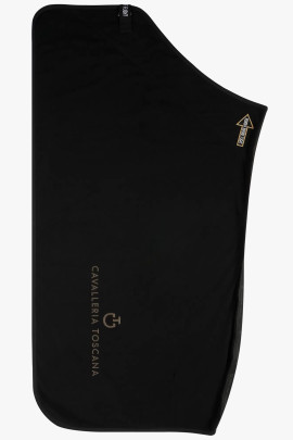 CT Air Fleece Deken Zwart- Goud Cavalleria Toscana Revolution