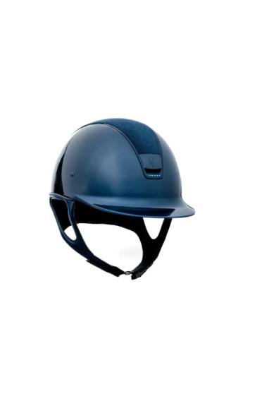 Samshield 1.0 Cap Glossy Blauw - Alcantara - 5 Swarovski - Limited Edition Samshield 1.0 Cap Glossy Blauw - Alcantara - 5 Swarovski - Limited Edition