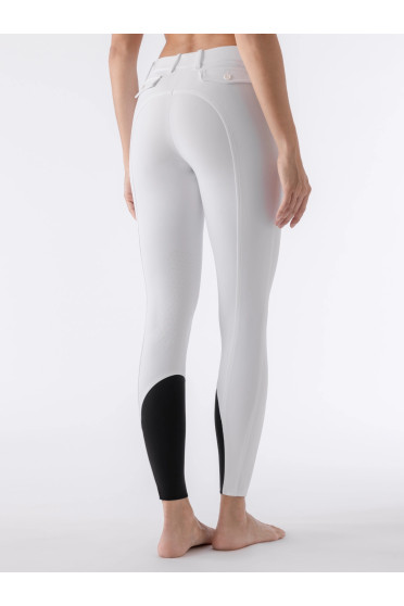 Equiline Women's Riding Breeches Atirk Knee Grip - White - Ridershouse Equiline Women's Riding Breeches Atirk Knee Grip - White - Ridershouse
