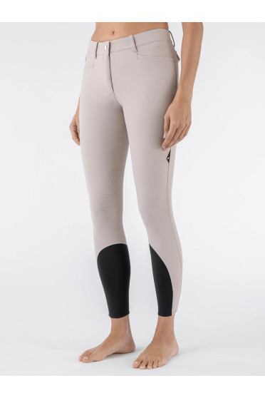 Equiline Women's Riding Breeches Atirk Knee Grip - White - Ridershouse Equiline Women's Riding Breeches Atirk Knee Grip - White - Ridershouse