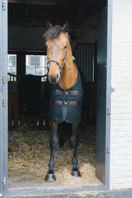 Kentucky Horsewear Mesh Fly Sheet Navy, Perfect voor transport of in de molen