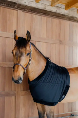 Kentucky Horsewear Borstbeschermer tegen schuurplekken van dekens - Zwart