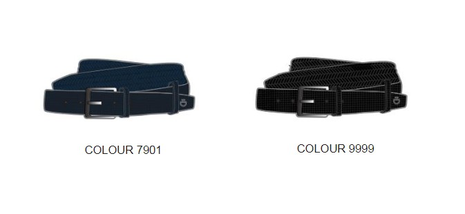 Cavalleria Toscana Print Elastische Leren Riem.
