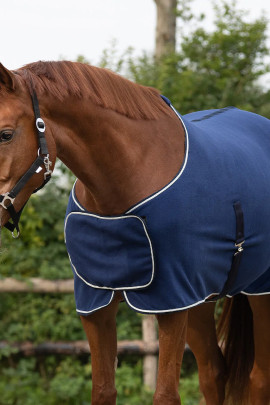 QHP Fleecedeken Ornament Navy kopen? - verkrijgbaar QHP Fleecedeken Ornament Navy kopen? - verkrijgbaar