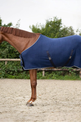 QHP Fleecedeken Ornament Navy kopen? - verkrijgbaar QHP Fleecedeken Ornament Navy kopen? - verkrijgbaar