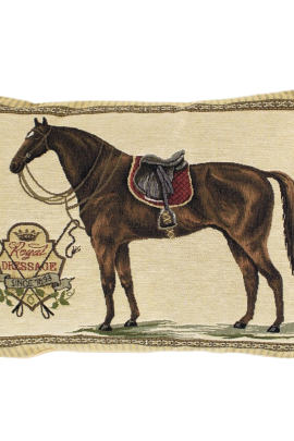 Mars & More Kussen Paard Zadel Rood 30*45CM , leuk voor iemand die van paarden houdt.