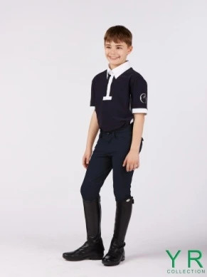 Vestrum Kinder Rijbroek San Diego TK Knie Grip - Blauw Vestrum Kinder Rijbroek San Diego TK Knie Grip - Blauw