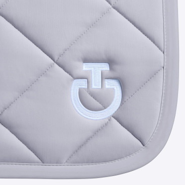 Cavalleria Toscana Diamond Quilted Jersey Spring Zadeldekje - Grijs Cavalleria Toscana Diamond Quilted Jersey Spring Zadeldekje - Grijs