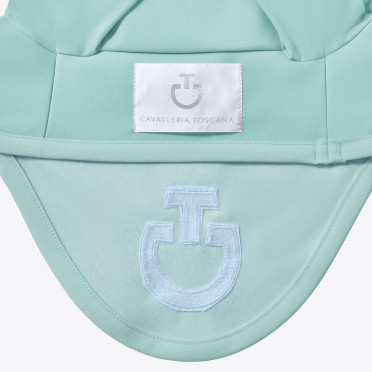 Cavalleria Toscana Light Weight Jersey Stripe Earnet - Light Teal Green - available Cavalleria Toscana Light Weight Jersey Stripe Earnet - Light Teal Green - available