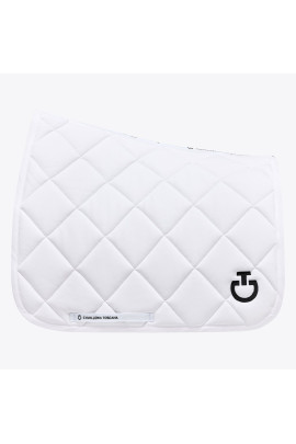 Cavalleria Toscana Diamond Quilted Jersey Saddle Pad Dressage | White
