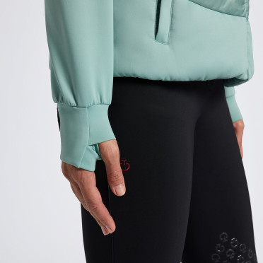 Cavalleria Toscana Dames Parka Jas Gewatteerd Donkergrijs - warme jas Cavalleria Toscana Dames Parka Jas Gewatteerd Donkergrijs - warme jas