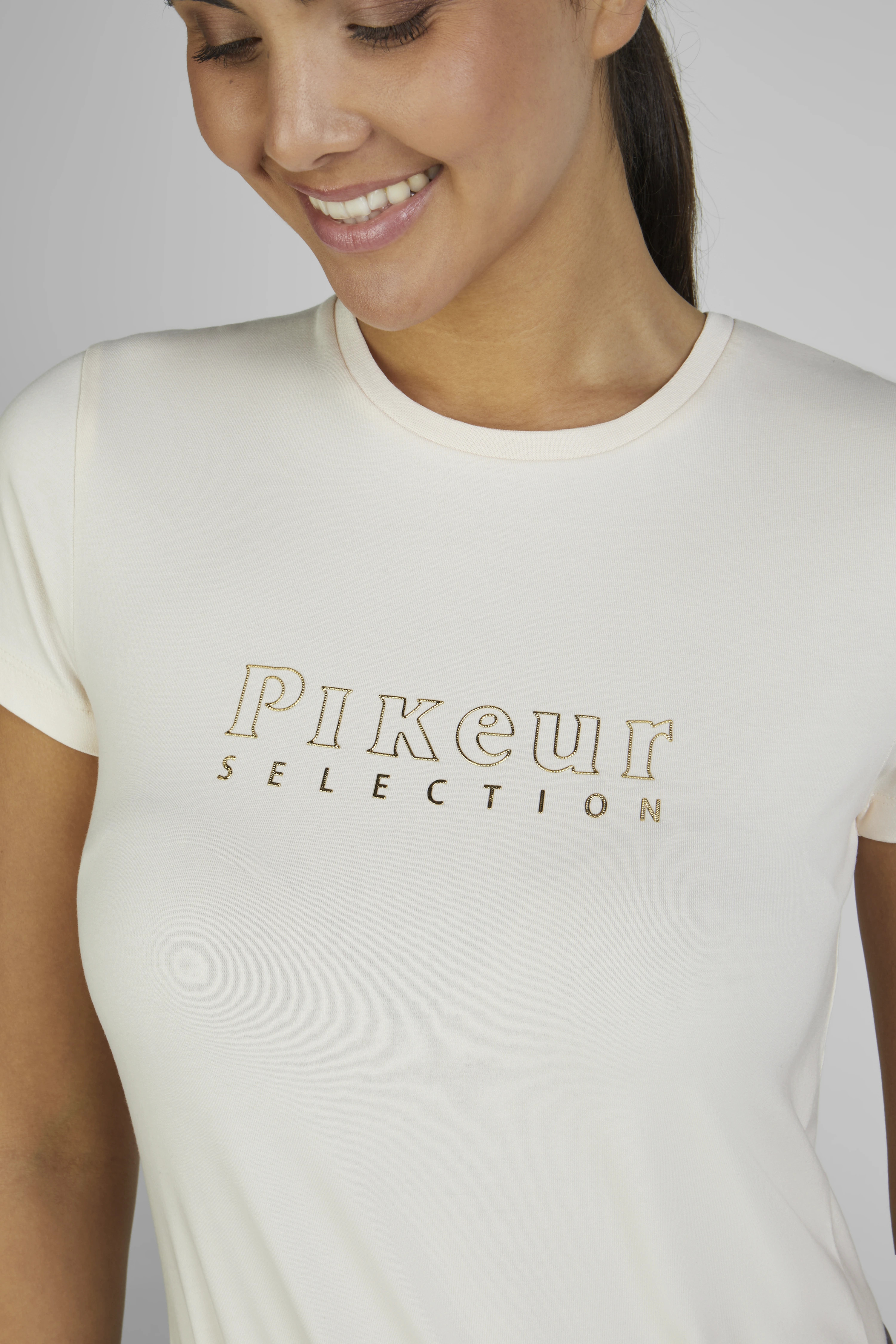 Pikeur Selection Dames T-Shirt Roundneck - Zalmbloesem