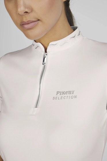 Pikeur Zip Shirt Zalmbloesem – Elegant & Ademend Trainingsshirt Pikeur Zip Shirt Zalmbloesem – Elegant & Ademend Trainingsshirt