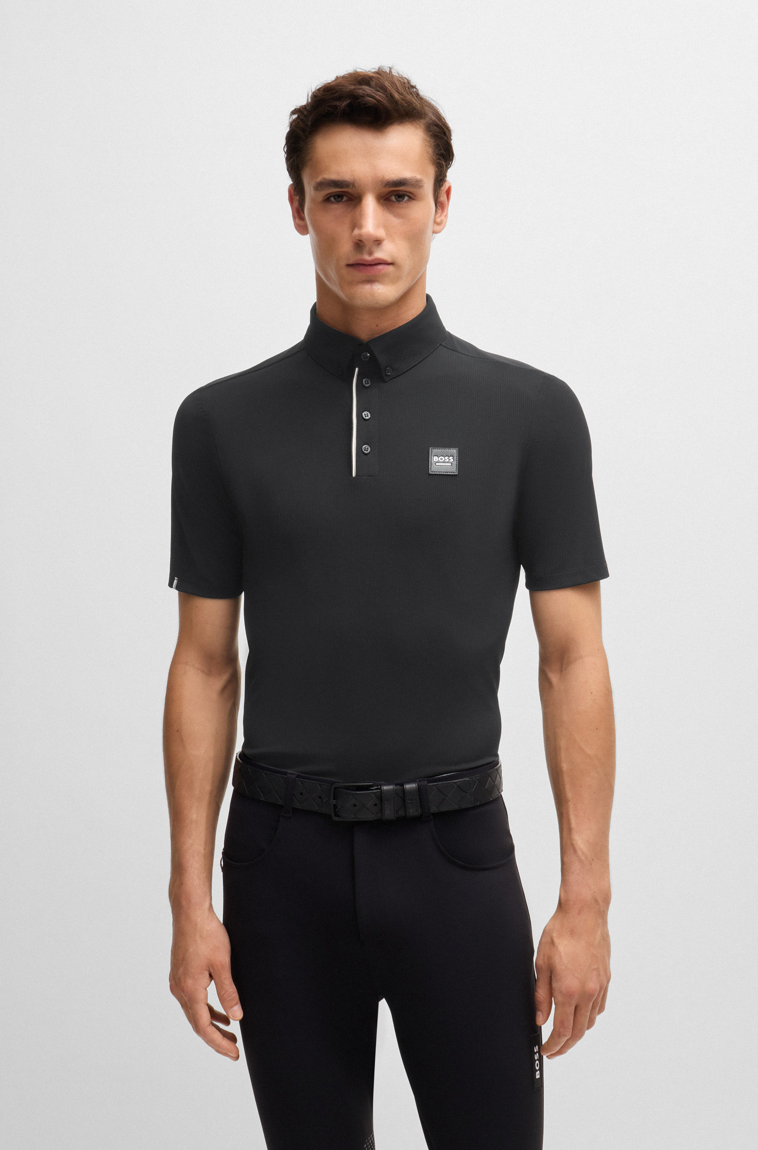 MATT TRAINING SHIRT STRIPES BLACK MATT TRAINING SHIRT STRIPES BLACK