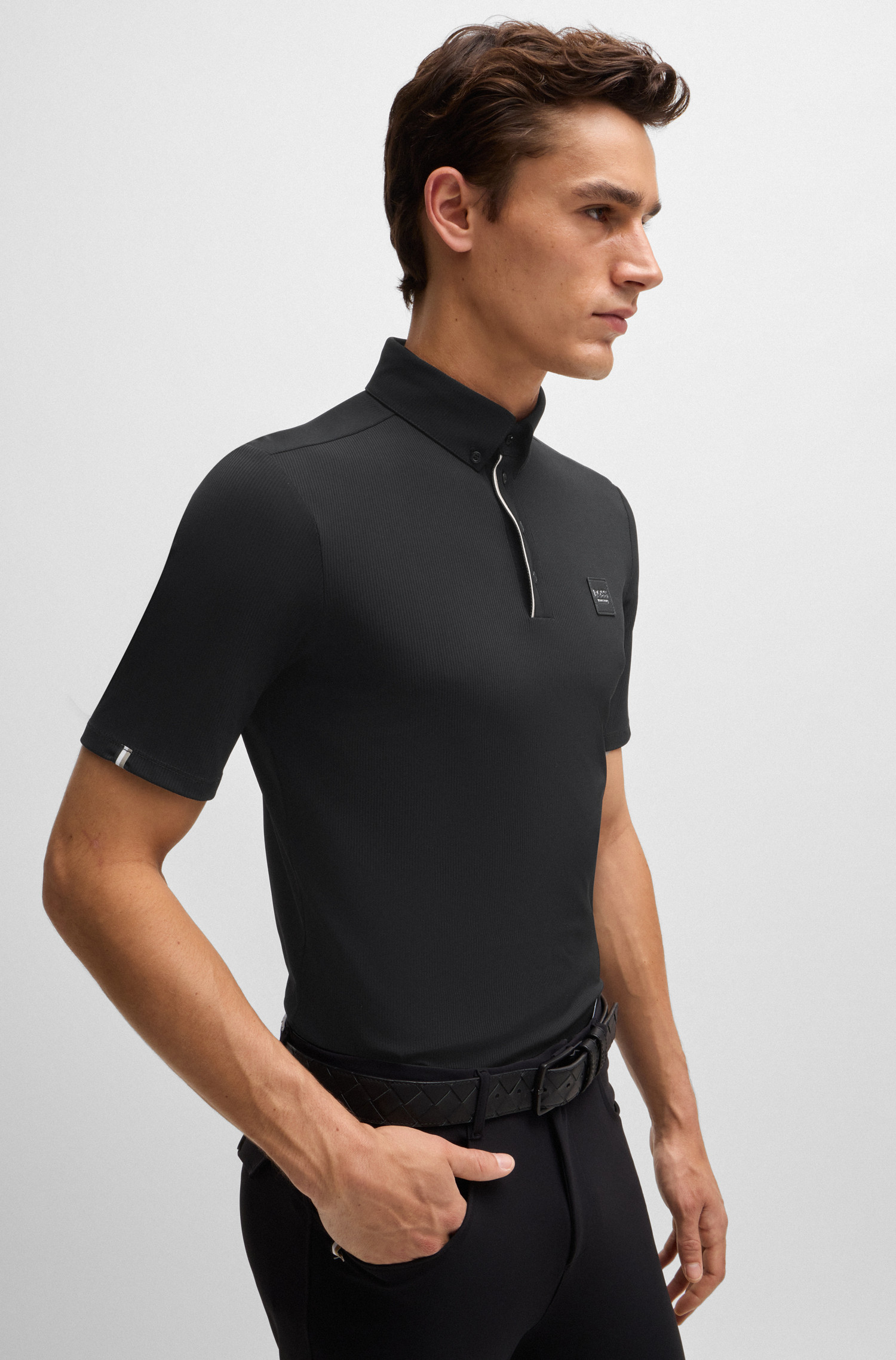 MATT TRAINING SHIRT STRIPES BLACK MATT TRAINING SHIRT STRIPES BLACK