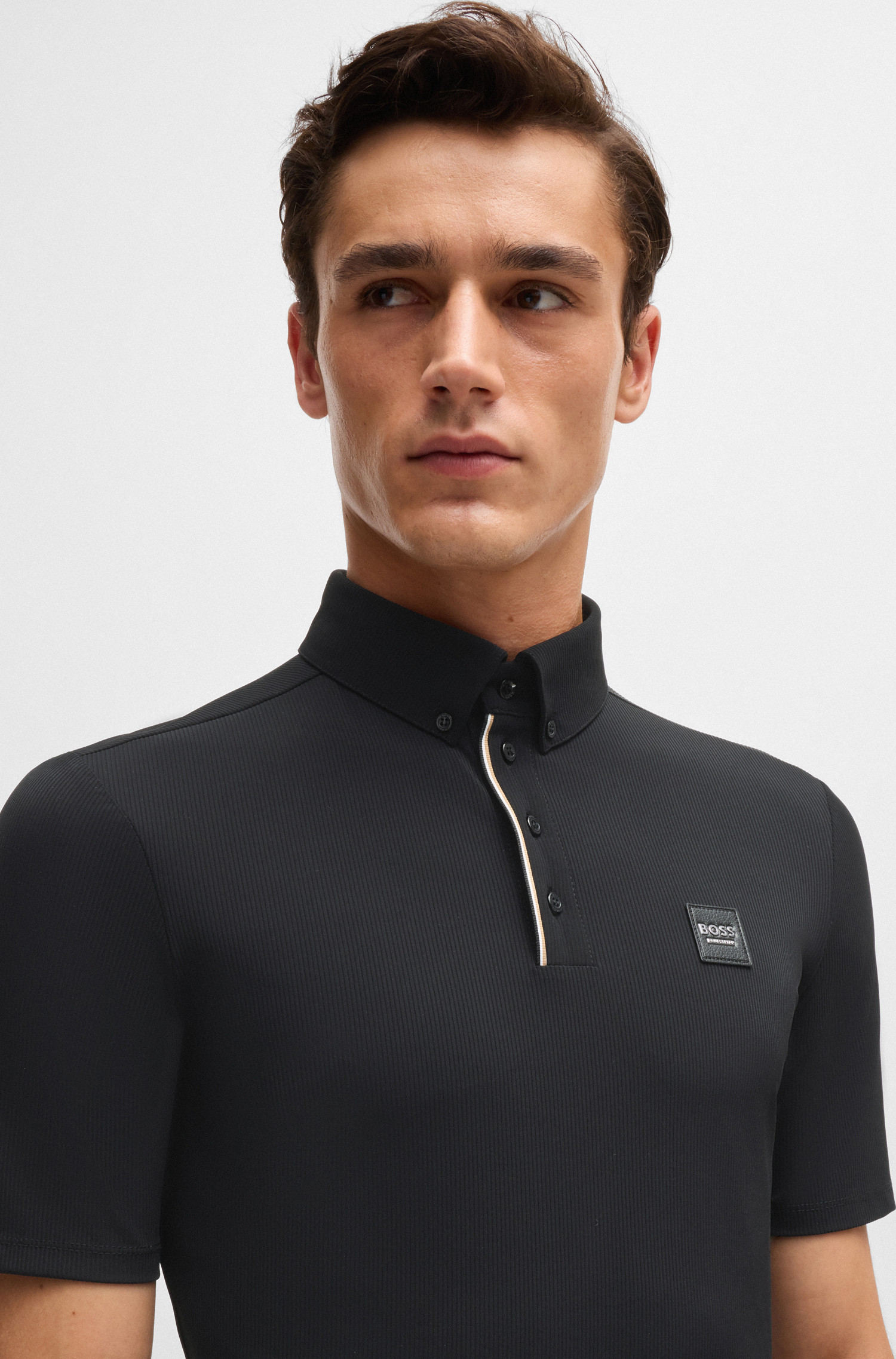 MATT TRAINING SHIRT STRIPES BLACK MATT TRAINING SHIRT STRIPES BLACK