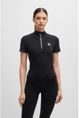 MAIRA TRAINING SHIRT STRIPES BLACK