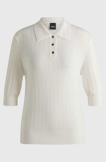 COREY KNITWEAR POLO SOFT CREAM COREY KNITWEAR POLO SOFT CREAM