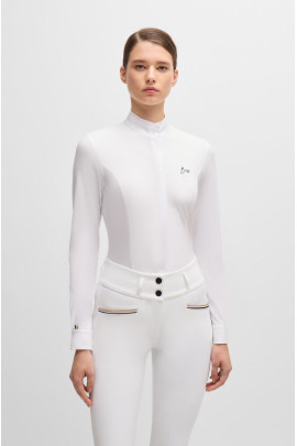 BOSS EQUESTRIAN Women's Competition Shirt Emma White - Ridershouse.com