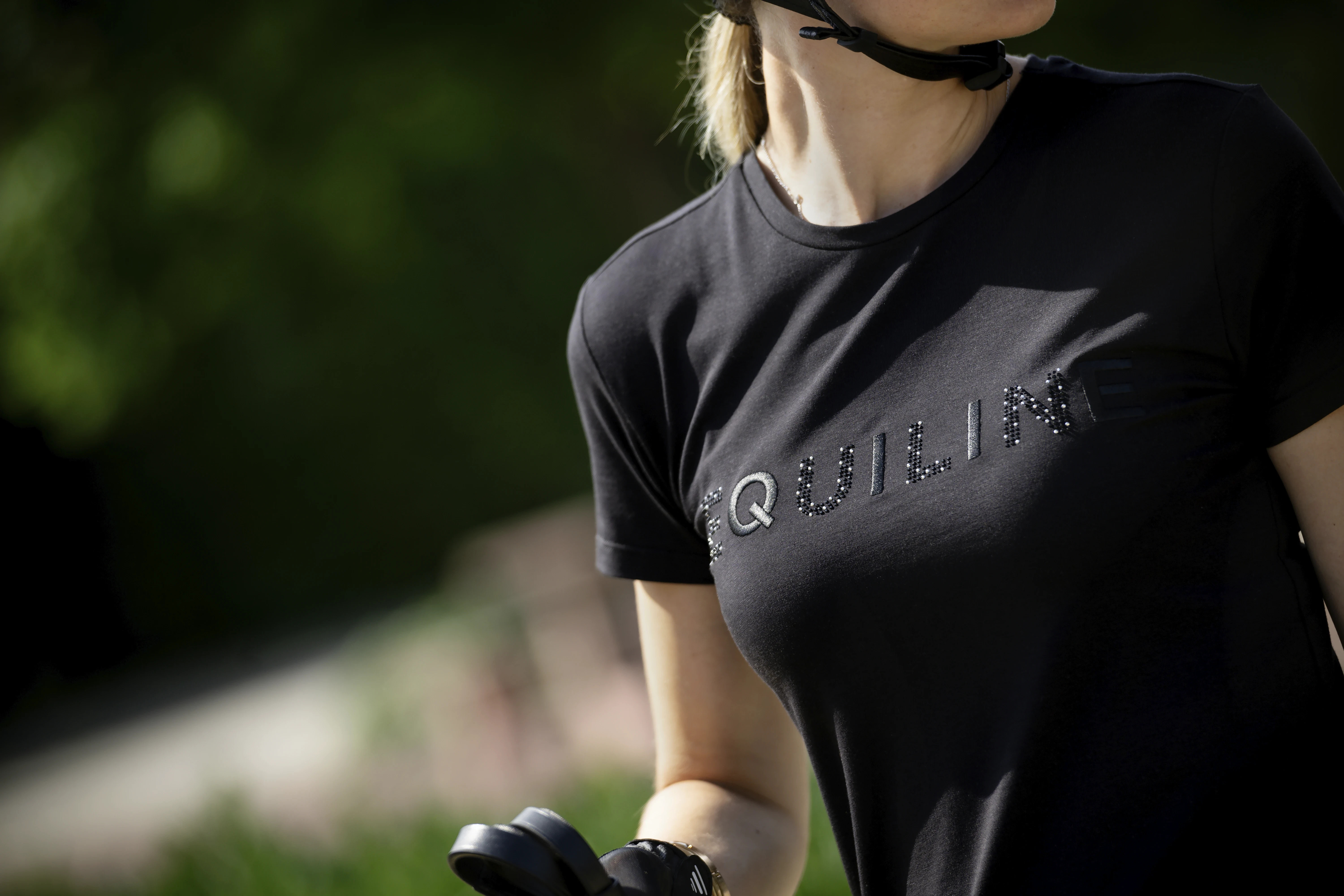 Equiline Women's T-Shirt Gelig Glamour - Black Equiline Women's T-Shirt Gelig Glamour - Black