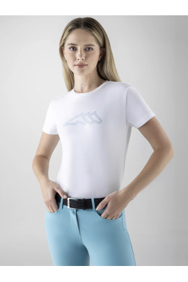 Equiline Women's T-Shirt Gosbig Glamour - White