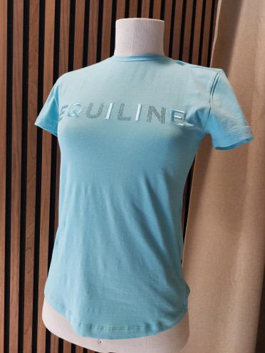 Equiline Dames T-Shirt Gelig Glamour - Tibetan Stone Equiline Dames T-Shirt Gelig Glamour - Tibetan Stone