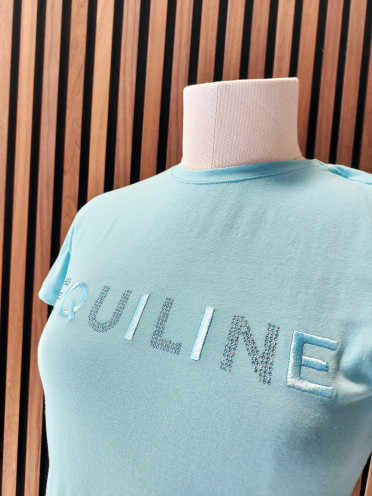 Equiline Dames T-Shirt Gelig Glamour - Tibetan Stone Equiline Dames T-Shirt Gelig Glamour - Tibetan Stone