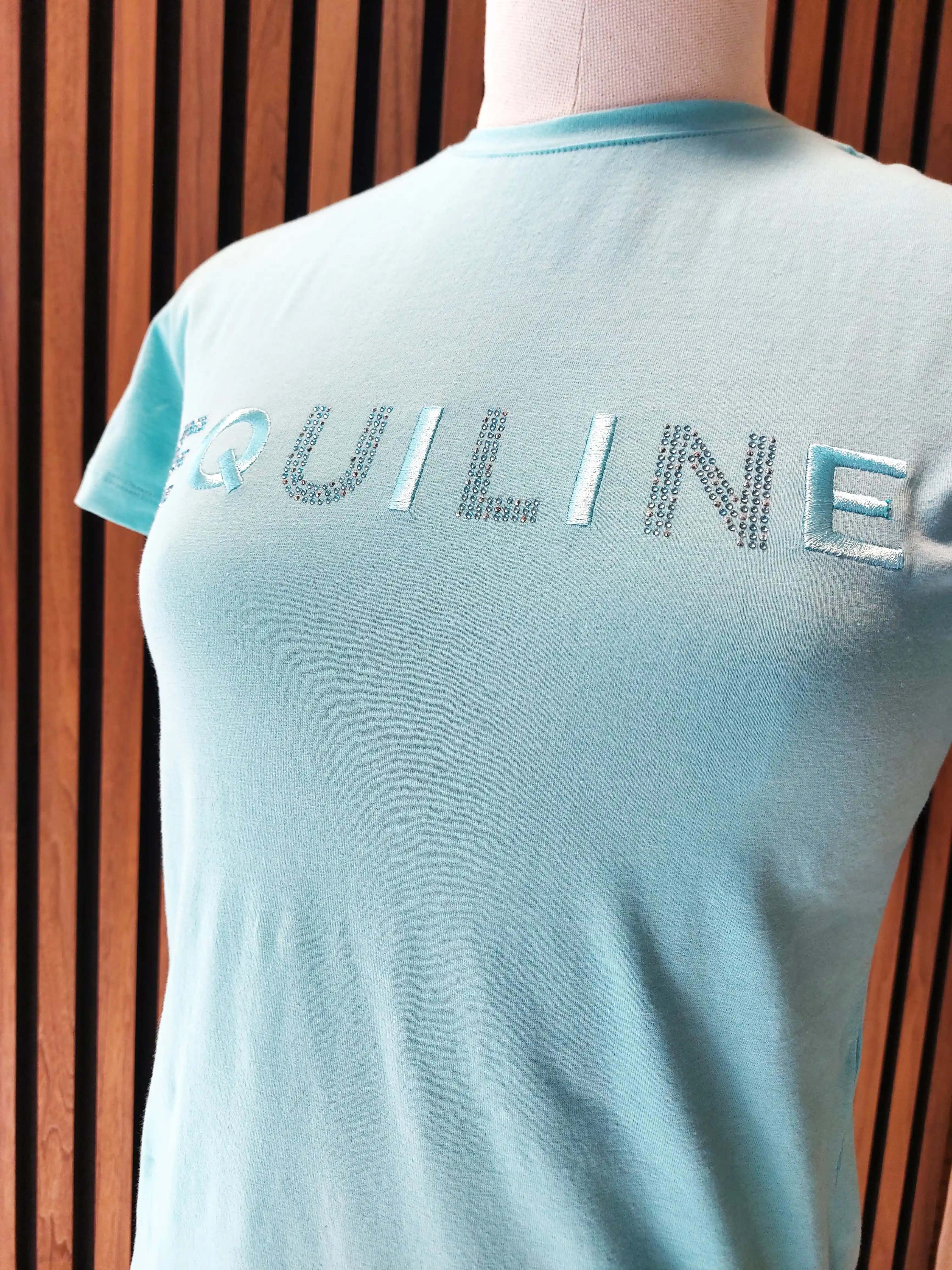 Equiline Women's T-Shirt Gelig Glamour - Tibetan Stone Equiline Women's T-Shirt Gelig Glamour - Tibetan Stone