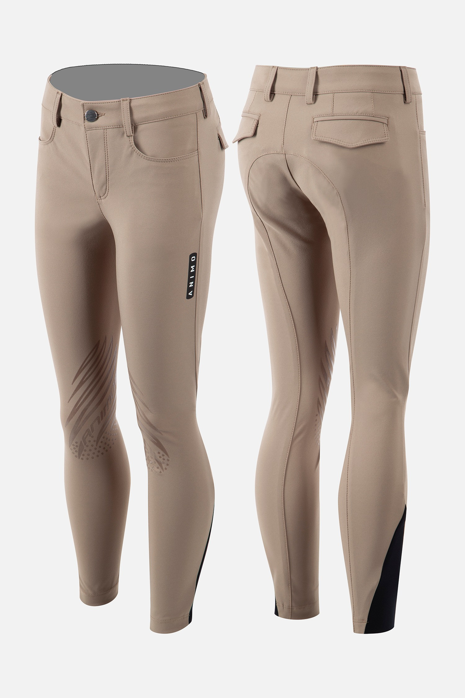 Animo Kinder Rijbroek Knie Grip Neneh - Beige Animo Kinder Rijbroek Knie Grip Neneh - Beige