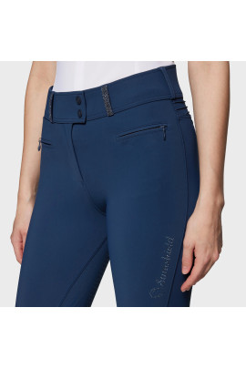 Samshield Women's Riding Breeches Claranova Full Grip - Celestial Blue