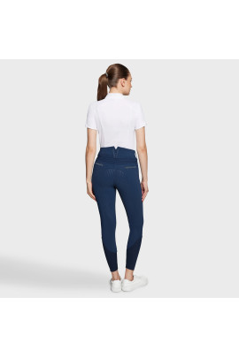 Samshield Dames Rijbroek Claranova Full Grip - Celestial Blue