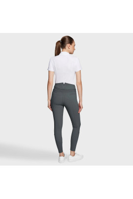 Samshield Dames Rijbroek Claranova Full Grip - Antraciet Samshield Dames Rijbroek Claranova Full Grip - Antraciet